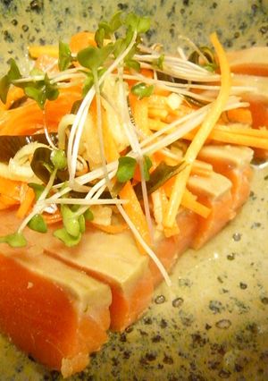 トラウトサーモンで〆鯖-レシピのメイン写真
