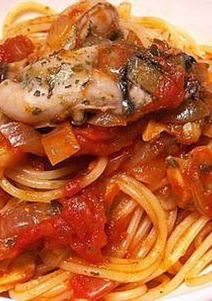 牡蠣とあさりのナポリタン-レシピのメイン写真