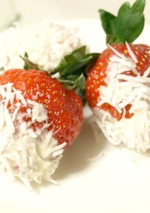 簡単いちごのホワイトチョコレートかけ-レシピのメイン写真
