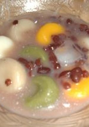 すごくおいしい！カラフル白玉のアジアンしるこ-レシピのメイン写真