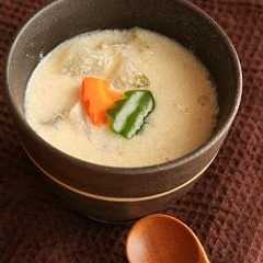 รูปของ あったか豆乳スープ♪