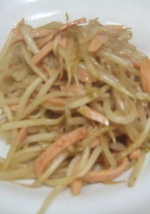 魚肉ソーセージともやしのオイマヨ炒め-レシピのメイン写真