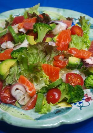 ベジタＳｅａｆｏｏｄサラダライス！-レシピのメイン写真