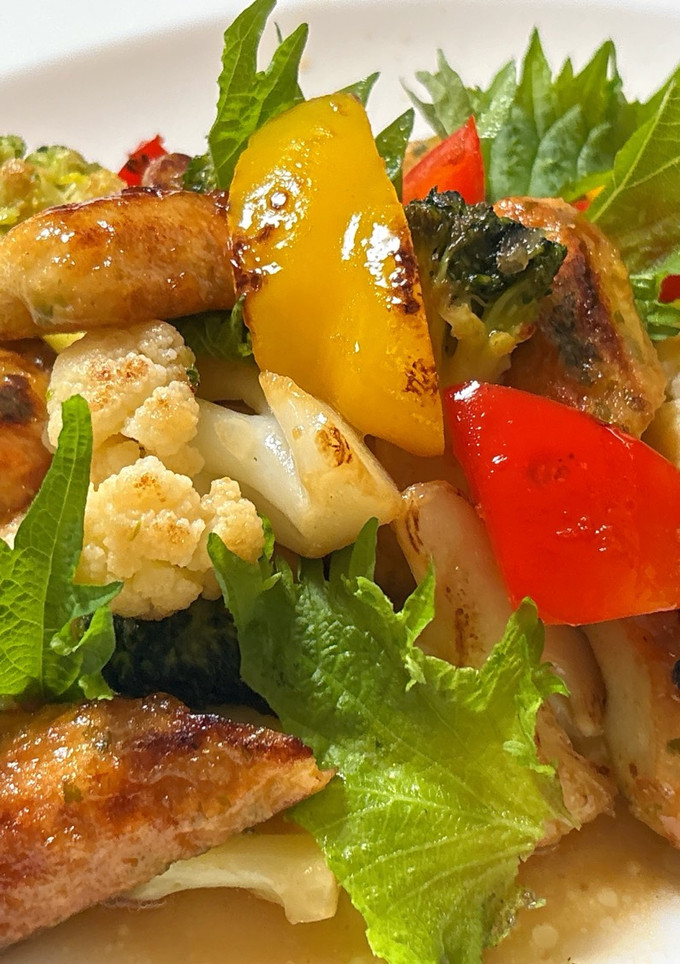ちくわと彩り野菜の和風ドレッシング炒め-レシピのメイン写真