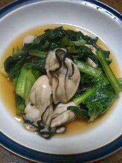 小松菜とかきのさっと煮-レシピのメイン写真