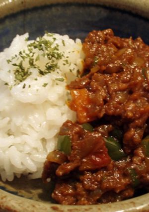 電子レンジでキーマカレー-レシピのメイン写真