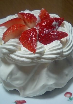 ぷちクリスマスケーキ-レシピのメイン写真