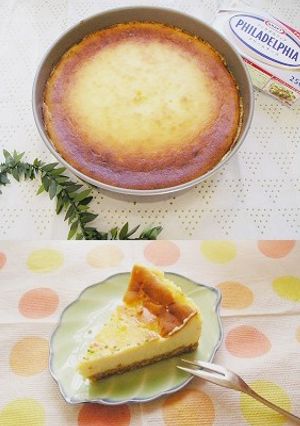なめらかベイクドチーズケーキ-レシピのメイン写真