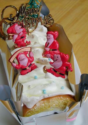 クリスマスロールケーキ27cm×20cm-レシピのメイン写真