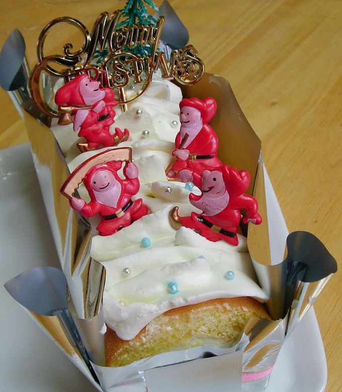 クリスマスロールケーキ27cm×20cm-レシピのメイン写真