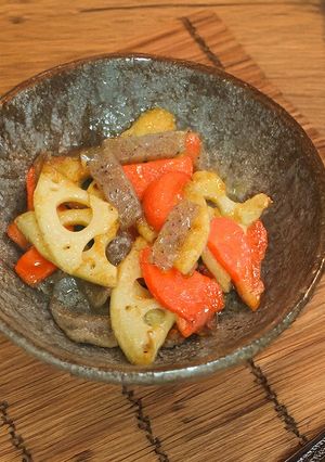 れんこんのカレー風味煮-レシピのメイン写真