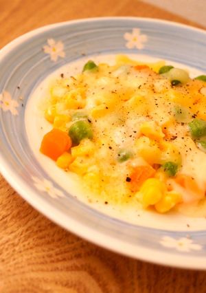 お弁当に♬ミックスベジタブルのチーズのせ-レシピのメイン写真