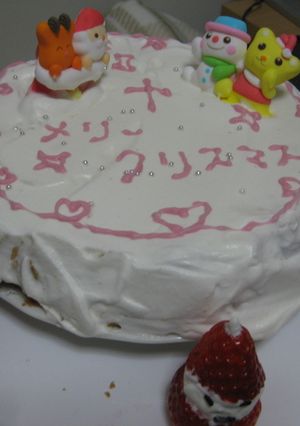 クリスマスケーキ2009☆チーズケーキ-レシピのメイン写真