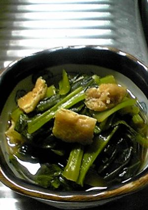 基本の一品☆小松菜と油あげの煮物☆-レシピのメイン写真