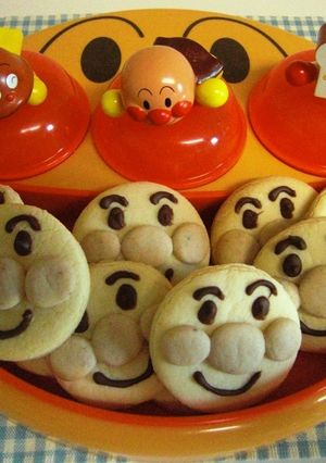卵アレルギーOK！アンパンマンクッキー-レシピのメイン写真