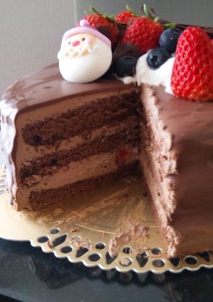 2009　クリスマス　チョコレートケーキ-レシピのメイン写真