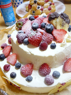 クリスマスにふわふわの苺ケーキ-レシピのメイン写真