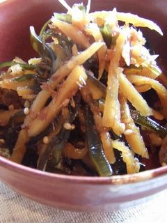 *節約*しょうがと出し昆布の佃煮-レシピのメイン写真