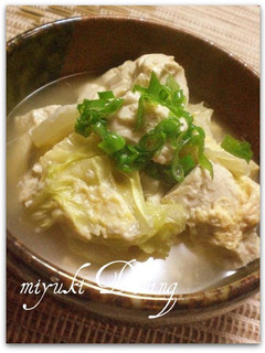 くずし豆腐と白菜の煮物-レシピのメイン写真