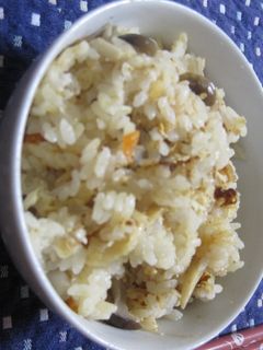 酒かす入り炊き込みご飯-レシピのメイン写真