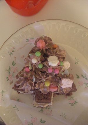 板チョコシフォン生地で子供とデコ-レシピのメイン写真