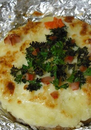混ぜて乗せて焼くだけミートローフ♪-レシピのメイン写真