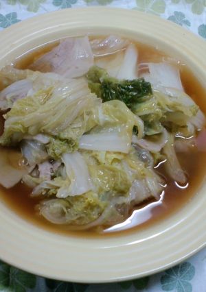 さむ〜い日に！白菜と豚バラお肉スープ煮-レシピのメイン写真