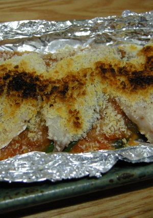 トマトソースと鯵のパン粉焼き-レシピのメイン写真