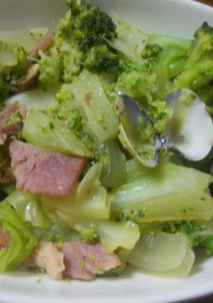 あさりとたっぷり野菜の簡単酒蒸し-レシピのメイン写真