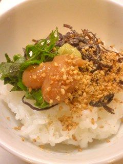 梅と塩昆布のお茶漬け-レシピのメイン写真