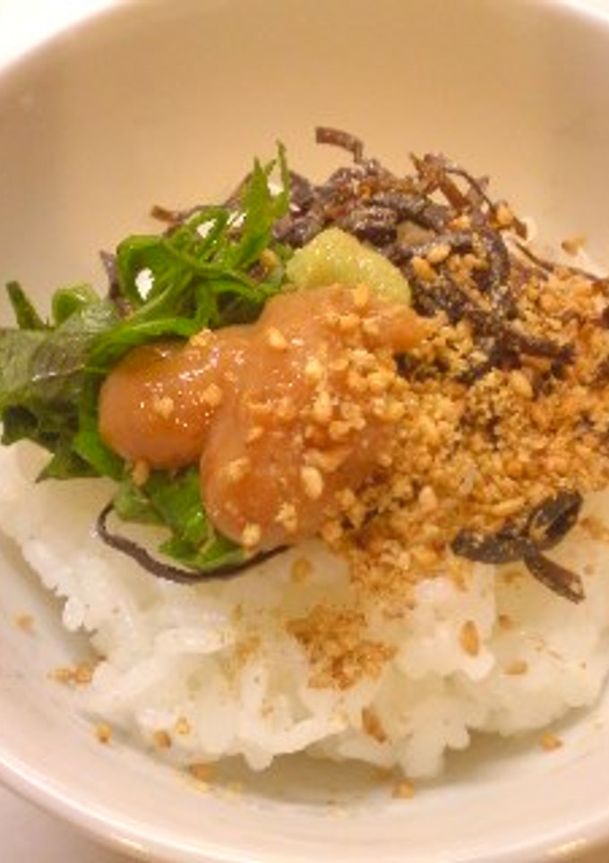 梅と塩昆布のお茶漬け-レシピのメイン写真