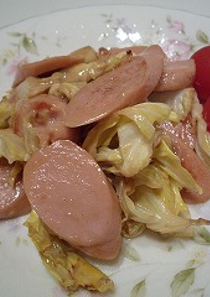 魚肉ソーセージとキャベツのマヨ醤油炒め-レシピのメイン写真