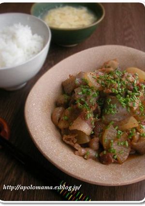 しみじみ美味しい～豚バラこんにゃく大根♪-レシピのメイン写真
