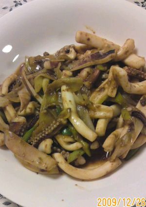 イカと葱のワタ焼き-レシピのメイン写真