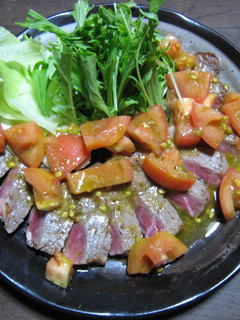 サーロインステーキ~さっぱりトマトで-レシピのメイン写真