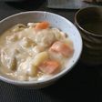 あったか~♪クリームシチューうどん!!