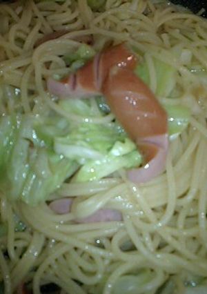 キャベツとソーセージの柚子胡椒パスタ-レシピのメイン写真