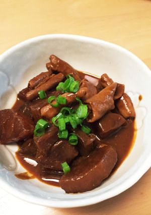 名古屋めし土手煮 圧力鍋で。豚もつ赤味噌-レシピのメイン写真