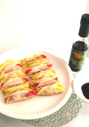 簡単☆イタリアン餃子をバルサミコ酢で♪-レシピのメイン写真