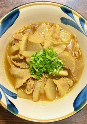 豚バラ肉と大根のカレー煮込み-レシピのメイン写真