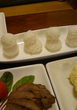 雪だるまおにぎり-レシピのメイン写真
