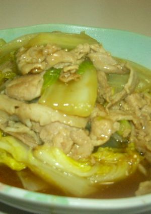 豚肉と白菜のウスターソース煮-レシピのメイン写真