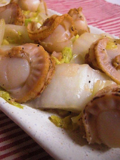 ●白菜とホタテのニンニク醤油炒め●-レシピのメイン写真
