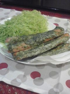 ニッスイおさかなソーセージの磯辺揚げ-レシピのメイン写真