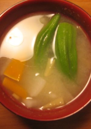 生姜入り多野菜の味噌汁-レシピのメイン写真