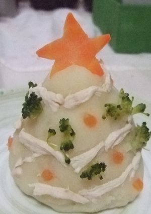 ☆ワンコ用ポテトツリー☆誕生日クリスマス-レシピのメイン写真