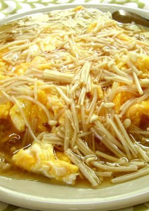 ΨスクランブルエッグえのきあんかけΨ-レシピのメイン写真
