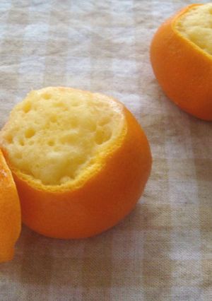 材料２つだけ！みかんのレンジ蒸しパン-レシピのメイン写真