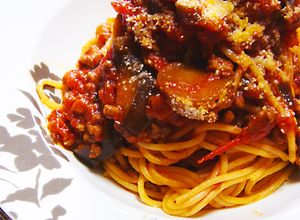簡単！トマト缶とナスとひき肉ボロネーゼ★-レシピのメイン写真