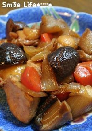 フライパンで簡単♪炒り鶏(筑前煮)-レシピのメイン写真